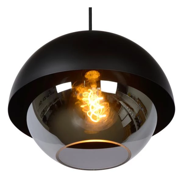 Lucide COOPER - Pendant light - Ø 30 cm - 1xE27 - Black - detail 3